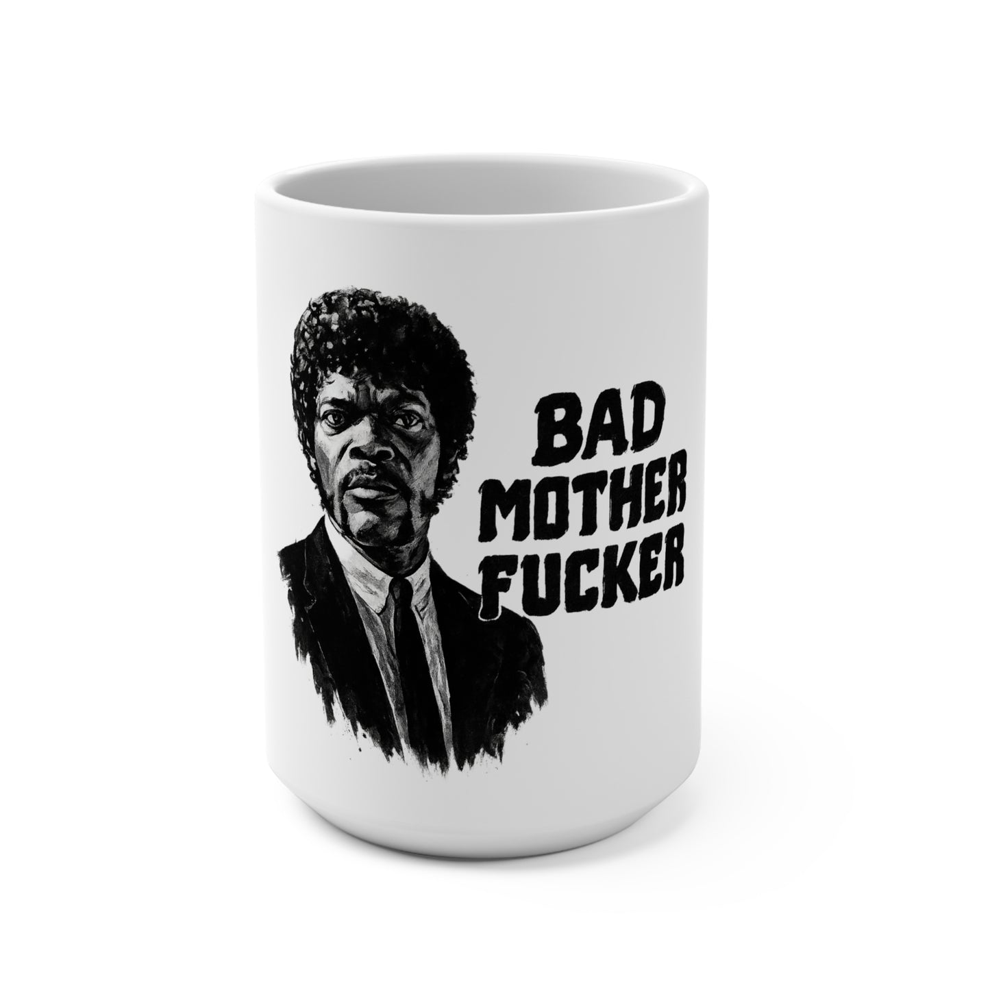 Bad Mother F*cker Mug - 15oz Coffee Cup for Movie Lovers, Gift for Him, Unique Office Mug, Cool Collectible Drinkware